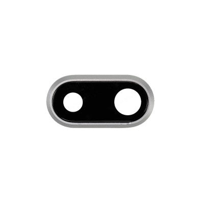 Rear Camera Lens with Bezel for iPhone 8 Plus-Silver Rear Camera Lens with Bezel for iPhone 8 Plus-Silver